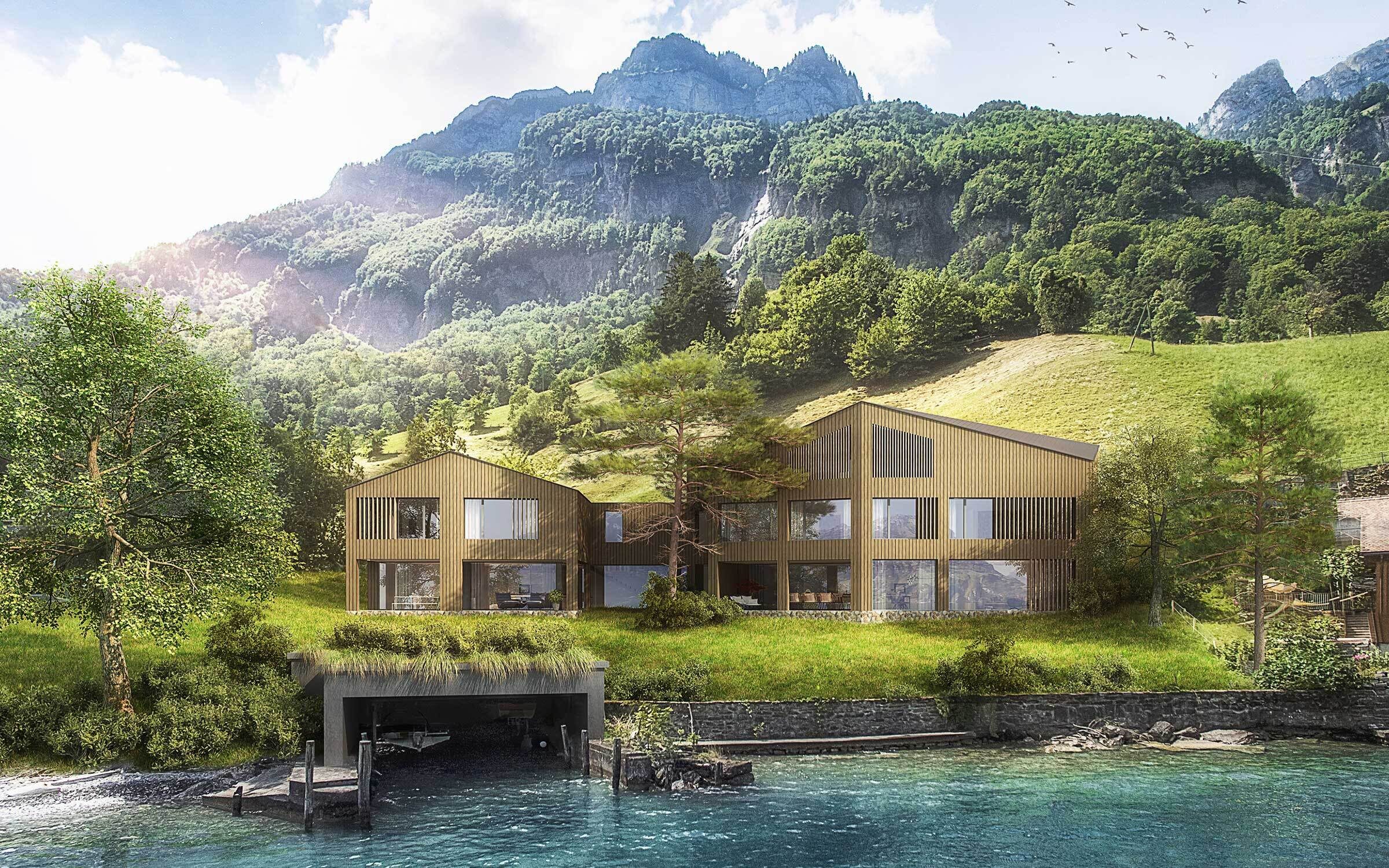 <p>Am Ufer des Urnersee‌s</p>